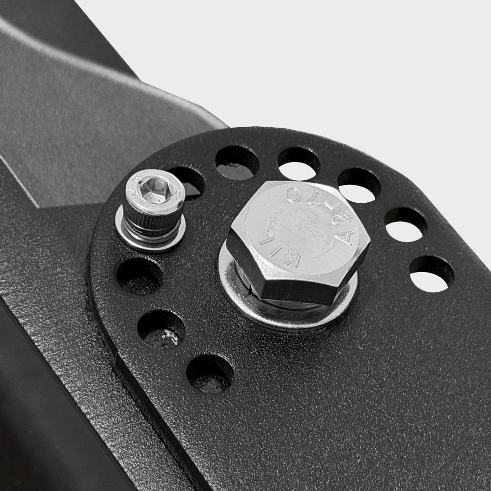 Stainless mounting hardware and adjustment bracket